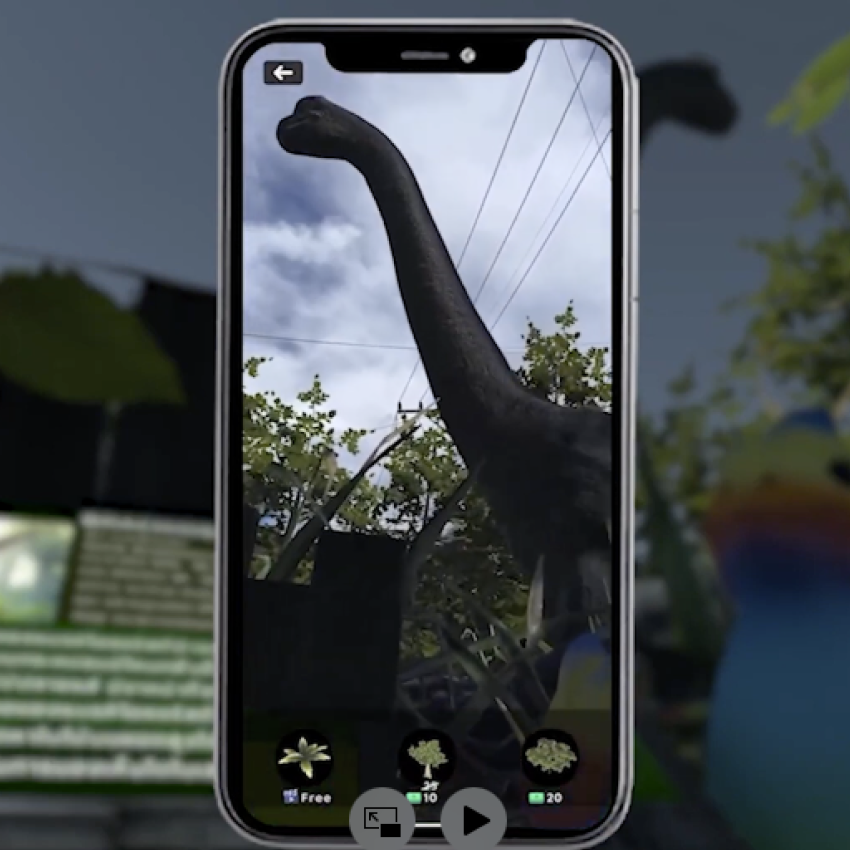 AR Dinosaur Game